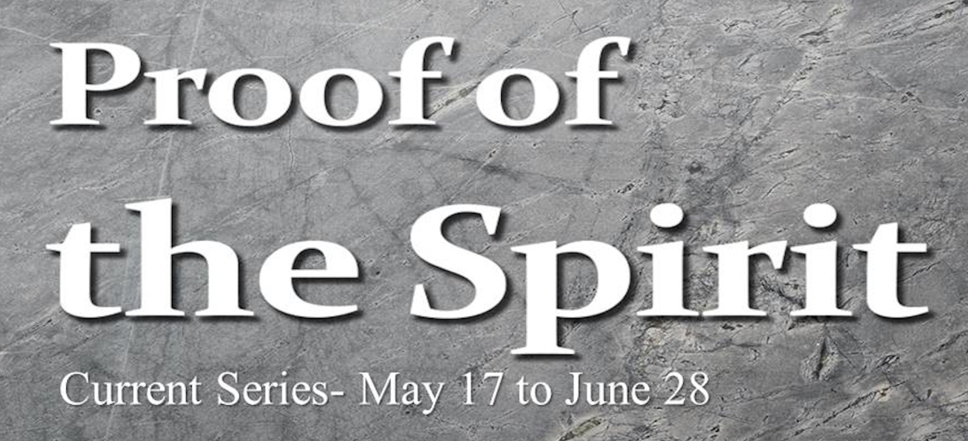Proof Of The Spirit